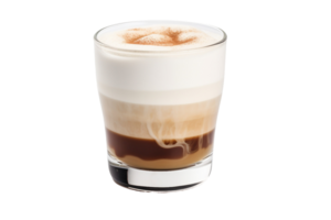 ai generato irlandesi crema latte macchiato su trasparente sfondo. png