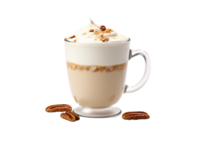 AI generated Maple Pecan Latte On Transparent Background. png