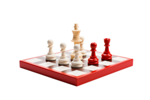AI generated Strategic Chess Harmony On Transparent Background png
