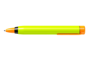 AI generated Vibrant Highlighter Marker On Transparent Background png