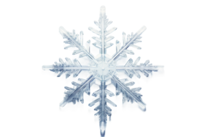 AI generated Crystal Gleam on a Snowy Canvas On Transparent Background png