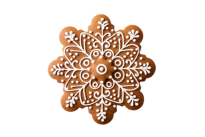 AI generated Sweet Gingerbread Cookie Delight On Transparent Background png