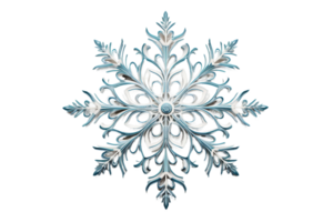 AI generated Snow flake on Transparent Background. png