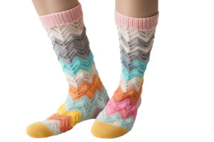 AI generated Soft Knit Leg Cover on Transparent Background. png