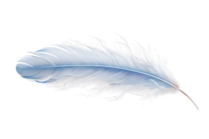 AI generated Icy Feather Ballet on Transparent Background. png