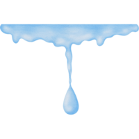 azul agua salpicaduras en transparente fondo, mano pintado acuarela estilo png