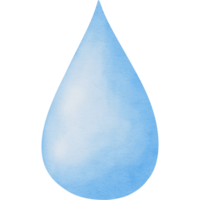 azul agua salpicaduras en transparente fondo, mano pintado acuarela estilo png
