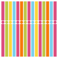 60s Style Mid Century Colourful Neon Striped Pattern png