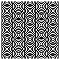zwart en wit retro cirkel patroon png