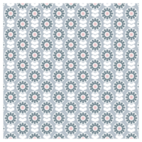 Grey And Pink Retro Mid Century Daisy Flowers Pattern png