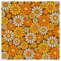 60s estilo flor poder margarita floral modelo png