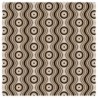 Retro Gold And Silver Seventies Style Mid Century Pattern png