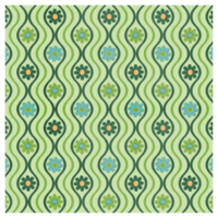 Green Floral Pattern With A Fabric Texture png