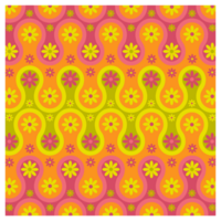 skraj mång färgad hippie blomma kraft mönster png