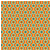 70s Style Mid Century Retro Floral Pattern png