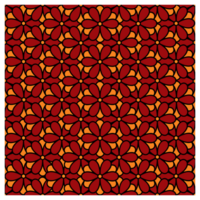 Retro Seventies Red And Orange Hippie Daisy Flowers Pattern png