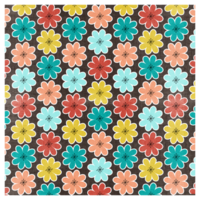 Colorful Daisies Floral Pattern png