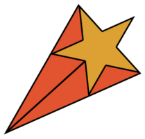 Shooting Star Yellow And Orange png