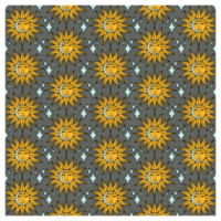 Sleeping Sun Moon And Stars Celestial Pattern png