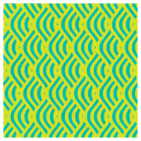 Cyber Lime And Teal Mid-Century Modern Pattern png