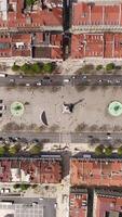 verticale vidéo historique ville de Lisbonne, le Portugal video