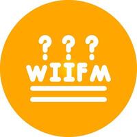 WIIFM Creative Icon Design vector