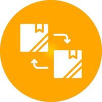 Glyph Circle Gradient Design vector