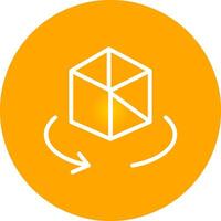 Glyph Circle Gradient Design vector