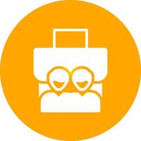 Glyph Circle Gradient Design vector