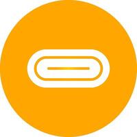 Glyph Circle Gradient Design vector