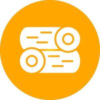 Glyph Circle Gradient Design vector