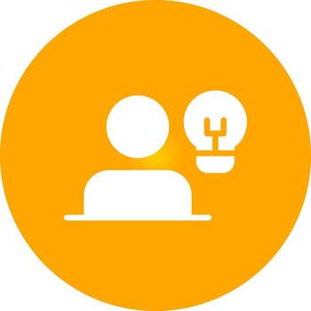 Glyph Circle Gradient Design vector