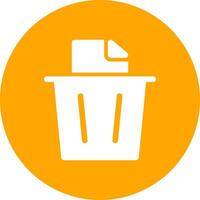 Paper Bin Creative Icon Design vector