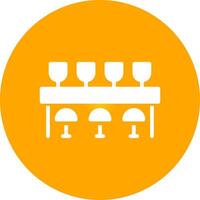 Glyph Circle Gradient Design vector