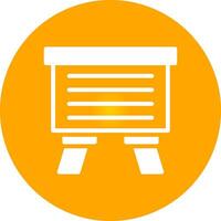 Glyph Circle Gradient Design vector