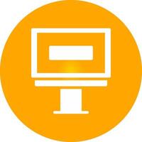 Glyph Circle Gradient Design vector