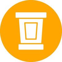 Glyph Circle Gradient Design vector