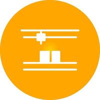 Glyph Circle Gradient Design vector