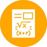 Maths Creative Icon Design vector