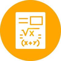 Maths Creative Icon Design vector