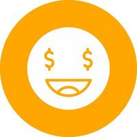 Glyph Circle Gradient Design vector