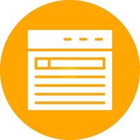 Glyph Circle Gradient Design vector