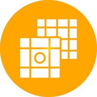 Glyph Circle Gradient Design vector
