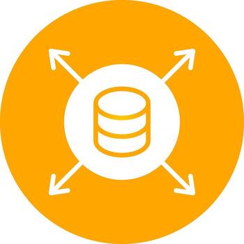 datos impulsado creativo icono diseño vector