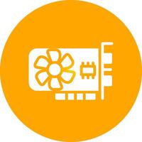 Glyph Circle Gradient Design vector