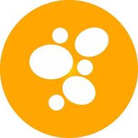 Glyph Circle Gradient Design vector