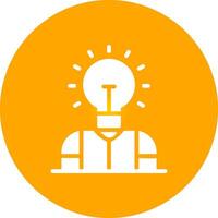 Glyph Circle Gradient Design vector