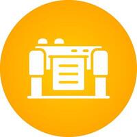 Glyph Circle Gradient Design vector