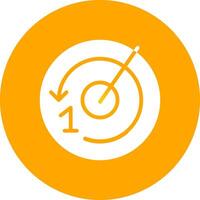Glyph Circle Gradient Design vector