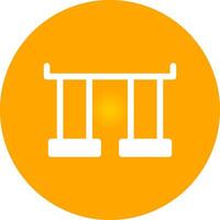 Glyph Circle Gradient Design vector